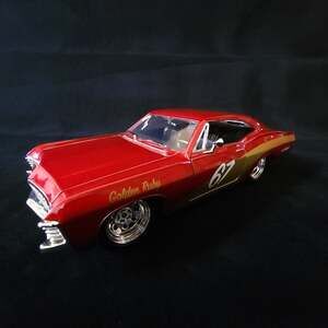Jada Toys Bigtime Muscle 1967 Chevy Impala SS Golden Ruby Red 1/24 Diecast